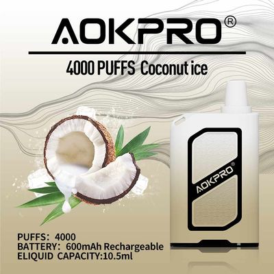 Ejuice 10.5mlの網のコイルの使い捨て可能なVape装置箱4000のパフ