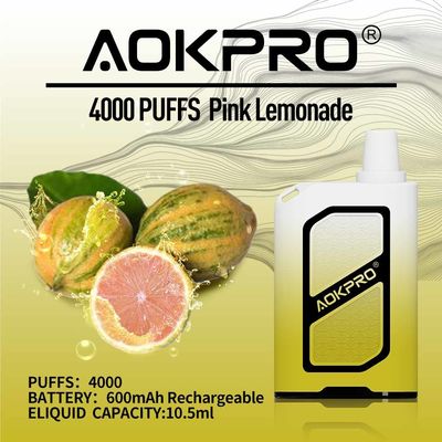1.2Ohm 4000パフの網のコイルの使い捨て可能なVapesのニコチン3% 2% 5%
