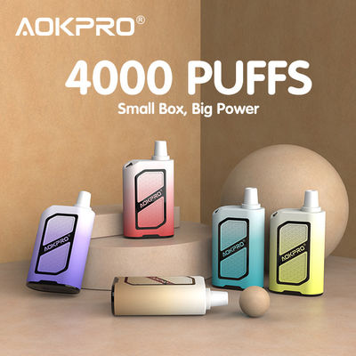 ニコチン20mg/Mlの非詰め替え式の4000のパフの使い捨て可能なVapeのポッド10.5ml