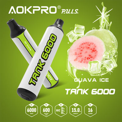 15ML Guavaの氷ジュースの味は前に使い捨て可能なVapes 30mg 50mgを満たした
