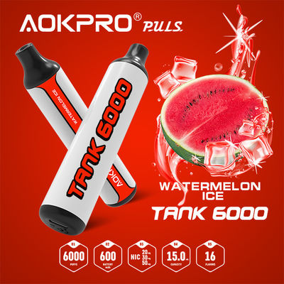 TYPE-Cのスイカ使い捨て可能な風味を付けられたVapeは15ml 6000パフをペンで書く