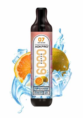 事前に入力された15ml 6000パフの使い捨て可能なニコチンの引くことはポッドVapes 1.1Ohmを活動化させた