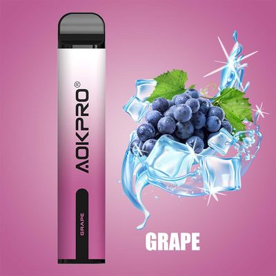 ブドウ7mlは20mg 2500パフの使い捨て可能なVapeのポッドのキットを事前に入力した