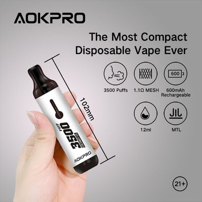 ココナッツ アイスのステンレス鋼風味を付けられた使い捨て可能なVapesのペンNicの塩3%