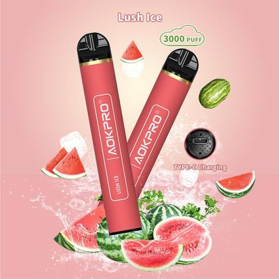 600mAh再充電可能な3000パフ棒Eliquid 8mlのスイカのエルフ棒