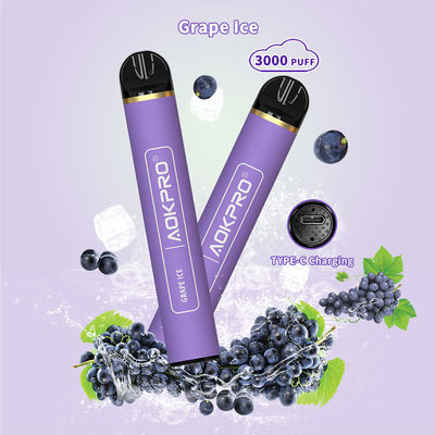 3%の塩のニコチンの再充電可能な使い捨て可能な3000のパフのVapeのペンのタイプC