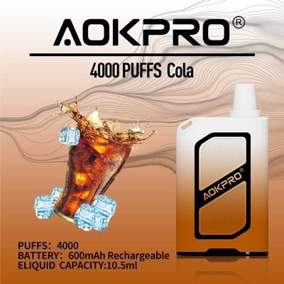MTL 4000はVapeの使い捨て可能なペン600mAh再充電可能なUSB-C吹く