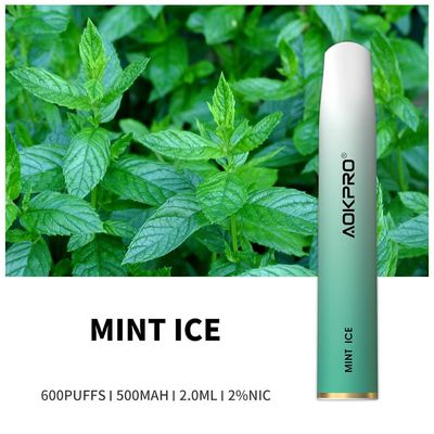 真新しい氷TPD Vape 600は使い捨て可能なニコチンの塩装置2ml 2%の吹く