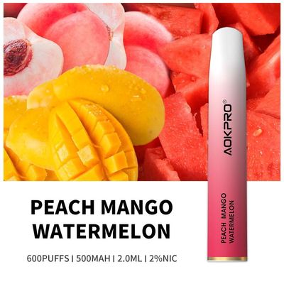 2%のニコチン600は使い捨て可能なVape 2ml風味を付けたVapeのペンに吹く