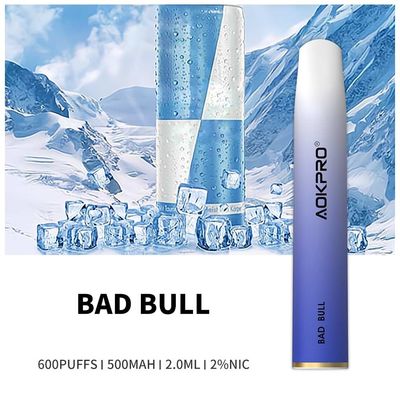 食品等級のPC 20mgのニコチンの塩600は螺旋形棒に使い捨て可能なVape吹く