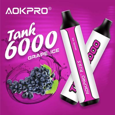 ブドウの氷6000はVape 15ml 3% Eジュースのハイド使い捨て可能な棒Vape吹く